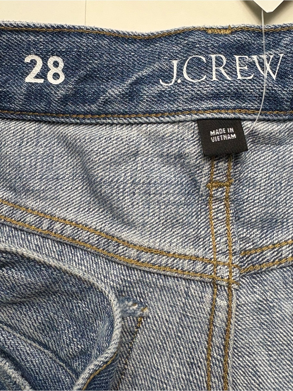 NWT J Crew Low Rise Wide Leg Jeans Sydney Wash 28 Cotton Relaxed Fit - Picture 8 of 12